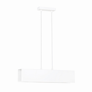 Lampa wisząca podłużna listwa biała Emibig 673/2 Gentor 2 White 2xE27 48cm