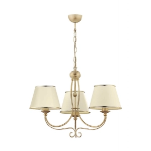 Lampa Wisząca Żyrandol Klasyczny Jupiter 513 Laura LA-3-E 3xE27 63cm x 67cm ecru