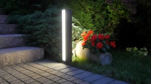 Popielaty słupek oświetleniowy SU-MA 16702-600 Linea LED 16W 4000K IP54 60cm