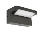 Popielata zewnętrzna lampa ścienna kinkiet elewacyjny SU-MA RT-K100 Rota LED 10W 4000K IP54