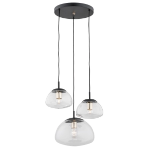 Lampa wisząca trzy szklane klosze Argon 1492 Trini 3xE27