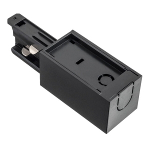 Czarna końcówka zasilająca do szyny 3-fazowej natynkowej Argon 4366 