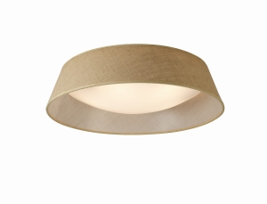 Lampa sufitowa plafon okrągły z abażurem z tkaniny plecionej Mantra 6412 Sabina 5xE27 59cm