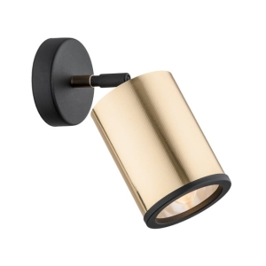 Lampa ścienna kinkiet regulowany Argon 4300 Herman E27 mosiądz czarny