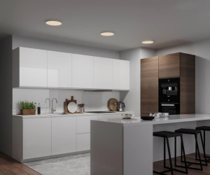 Lampa Sufitowa Plafon Nordlux 2015016101 Oja 29 LED 14W 3000K/4000K 2,5x30cm biały