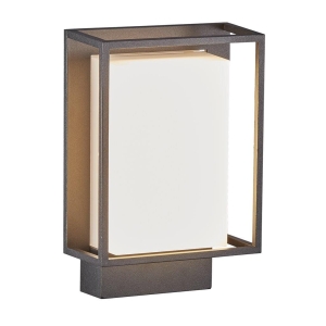 Zewnętrzna lampa ścienna Kinkiet na elewację Nordlux 49041003 Nestor LED 8W 2700K IP44 14x22cm czarny