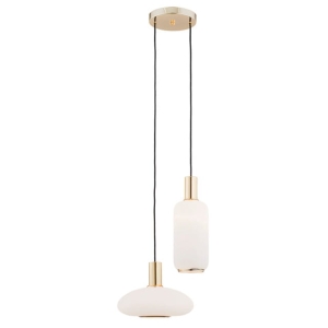 Lampa wisząca dwa szklane klosze Argon 896 Sagunto 2xE27