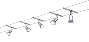 System linkowy Spice Salt max. 5x10W GU5,3 Chrom Matowy 230/12V 80VA Metal Paulmann PL94145