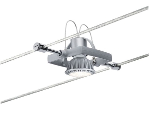 System linkowy Spotlight Mac II max. 1x10W GU5,3 Chrom Matowy 12V Metal/Tworzywo sztuczne Paulmann PL94132