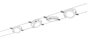 RoundMac LED system linkowy DC 4x4W Biały Mat 230V/12V DC 36VA Metal Paulmann PL94105