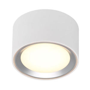 Lampa sufitowa okrągła spot Plafon Nordlux 47540132 Fallon LED 8,5W 2700K ściemniacz 6cm x 10cm biały stalowy