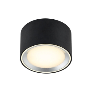 Lampa sufitowa okrągła spot Plafon Nordlux 47540103 Fallon LED 8,5W 2700K ściemniacz 6cm x 10cm czarny