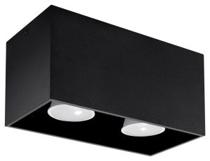 Quad Maxi Czarny Plafon Sollux Lighting SL.0381