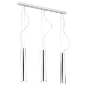 Lampa wisząca chromowane tuby na listwie Argon 1316 Gomera 3xGU10