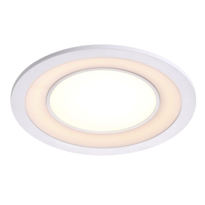 Lampa sufitowa Podtynkowa Nordlux 47510101 Clyde 15 LED 12W 2700K ściemniacz 5x14,5cm biały