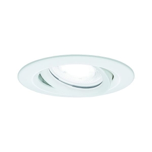 Oprawa do wbudowania NOVA PLUS LED DIM wychylna GU10 6W 470lm 93mm 4000K IP65 230V biały mat Paulmann PL93672