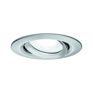 Oprawa do wbudowania NOVA PLUS LED DIM wychylna GU10 6W 470lm 93mm 4000K IP65 230V szczotkowane żelazo Paulmann PL93671