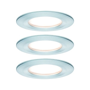 Oprawa do wbudowania NOVA COIN LED DIM stała zestaw 3x6W 470lm 78mm 2700K IP44 230V aluminium Paulmann PL93498