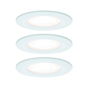 Oprawa do wbudowania NOVA LED DIM stała zestaw 3xGU10 6.5W 460lm 78mm 2700K IP44 230V biały mat Paulmann PL93478