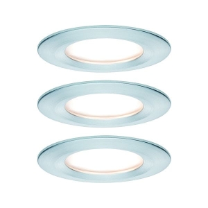 Oprawa do wbudowania NOVA COIN LED stała 3x6W 470lm 78mm 2700K IP44 230V aluminium Paulmann PL93462