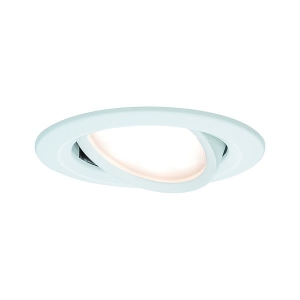 Oprawa do wbudowania NOVA COIN LED wychylna 6W 470lm 84mm 2700K IP23 230V biały mat Paulmann PL93448