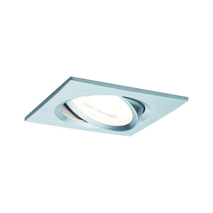Oprawa do wbudowania NOVA LED wychylna GU10 6.5W 460lm 84x84mm 2700K 230V aluminium Paulmann PL93437