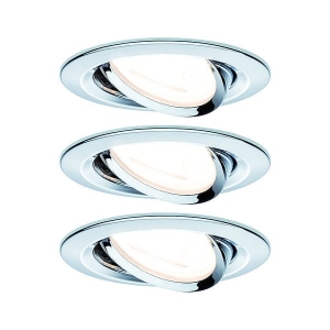Oprawa do wbudowania NOVA LED wychylna zestaw 3xGU10 6,5W 460lm 2700K 84mm 230V biały mat Paulmann PL93434