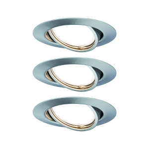 Base Coin oprawa wbudowana ruchoma LED 3-st ściemnianie 3x5W 230V GU10 51mm Żelazo Szczotkowane/Metal Paulmann PL93424