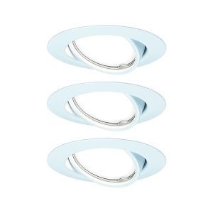 Base Coin oprawa wbudowana ruchoma LED 3-st ściemnianie 3x5W 230V GU10 51mm Biały/Metal Paulmann PL93426