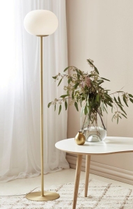 Lampa stojąca Podłogowa Nordlux 2010514001 Alton E27 150cm x 28cm mosiądz