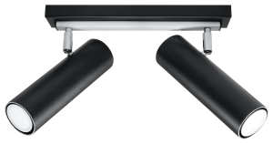 Direzione 2 Czarny Plafon Sollux Lighting SL.0500