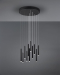 Lampa Wisząca Trio 321691132 Tubular LED 11x2W 3000K 40cm czarny