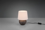 Lampa nocna mała ceramiczna podstawa z beżowym abażurem RL R50961844 Lou E14