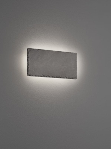 Lampa ścienna kinkiet płaski Trio 224210102 Raven LED 9W 3000K ściemniacz Czarny kamień