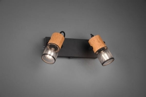 Lampa ścienna sufitowa punktowa spot Trio 804370232 Tosh 2xE14 Czarny