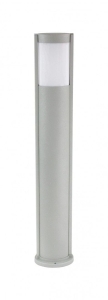 Srebrny słupek oświetleniowy SU-MA TO 3902-H 919 AL Elis E27 IP54 92cm