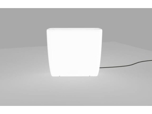 Biała zewnętrzna lampa stojąca świecąca donica Nowodvorski 9713 Flowerpot L 2xE27 IP44 69cm x 80cm