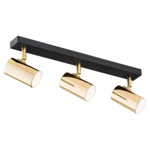 Lampa sufitowa punktowa spot Argon 1474 Lagos 3xGU10 44cm mosiądz czarny