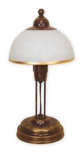 Klasyczna lampa gabinetowa w kolorze brązu Lemir O1488 BR Flex E27 40cm