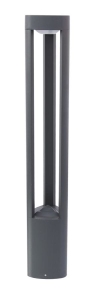 Popielaty słupek oświetleniowy SU-MA GL 11205 Fan GX53 IP54 80cm