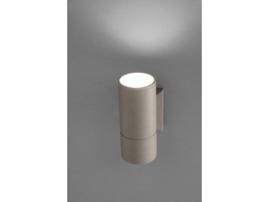 Szara zewnętrzna lampa ścienna kinkiet walec elewacyjny Nowodvorski 4425 Negro GU10 IP54