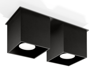 Quad 2 Czarny Plafon Sollux Lighting SL.0063