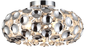 Nowoczesny plafon lampa sufitowa z lustrzanych płatków Light Prestige LP-17060/3C Ferrara 3xE14 48cm
