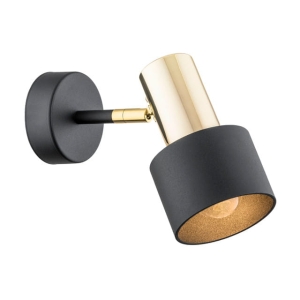 Lampa ścienna kinkiet regulowany Argon 4265 Doria E27 czarny mosiądz