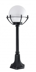 Zewnętrzna lampa stojąca z szklaną kulą SU-MA K 5002/3/KPO Kule Z Koszykiem 200 E27 IP43 72cm