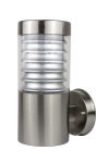 Srebrna zewnętrzna lampa ścienna SU-MA 91063L Joy E27 IP44