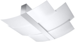 Chromowany plafon z trzema szklanymi płatami Sollux Lighting SL.0351 Celia 3xE27 61cm