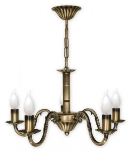 Dekoracyjny żyrandol w stylu klasycznym Lemir O1005/W5 Prima 5xE14