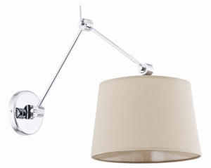 Lampa ścienna kinkiet z abażurem na wysięgniku Argon 3546 E27 50cm beżowy