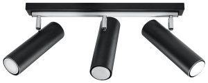 Direzione 3 Czarny Plafon Sollux Lighting SL.0501